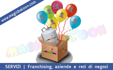 Kit personalizzati con palloncini per eventi in contemporanea in tutta Italia con servizio in loco di personale specializzato